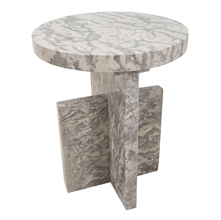 Elegant Natural Stone End Table, RIS 869