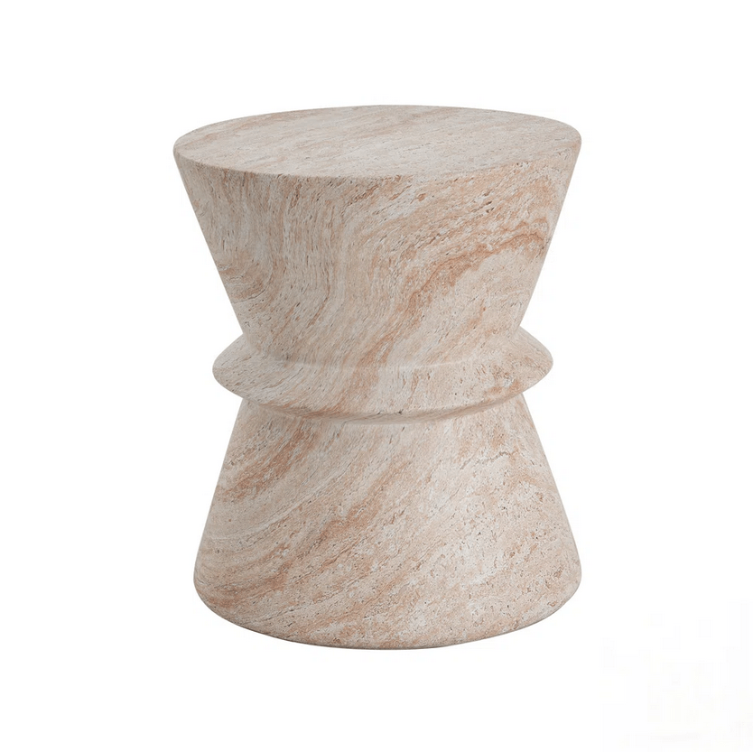 OutdoorIndoor Lightweight Concrete Side Table