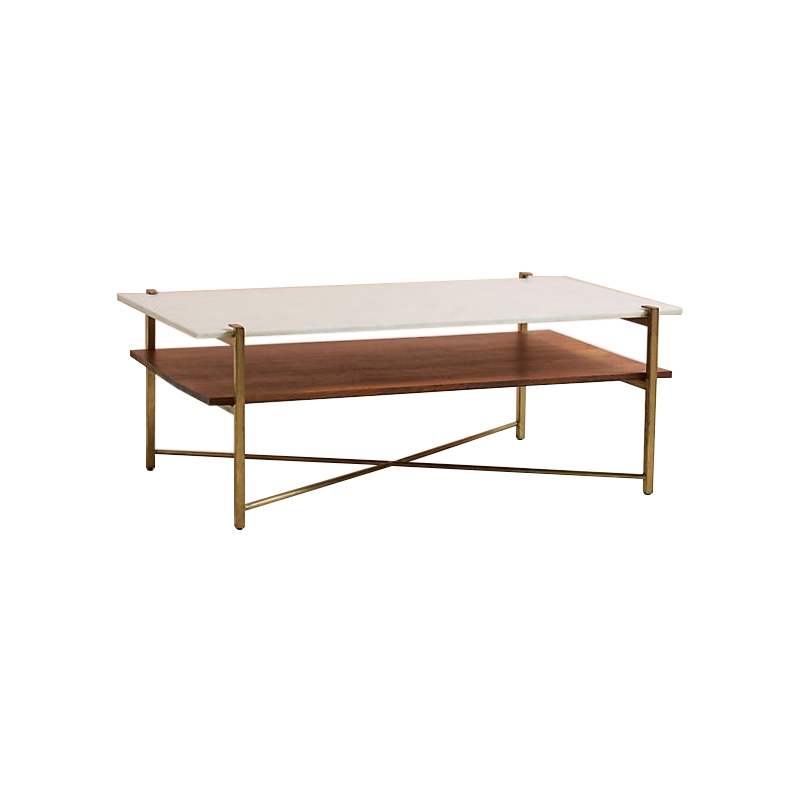 Rectangle-Double-layer-Marble-Top-Coffee-Table-1