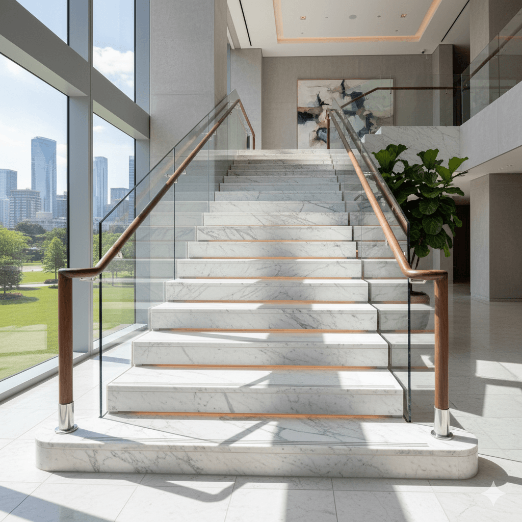 Elevating Spaces with Elegance: How a Marble Stairs Supplier Shapes Architectural Flow