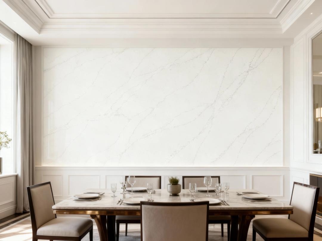 Bề mặt thạch anh đa năng, chống bám bẩn và trầy xước.