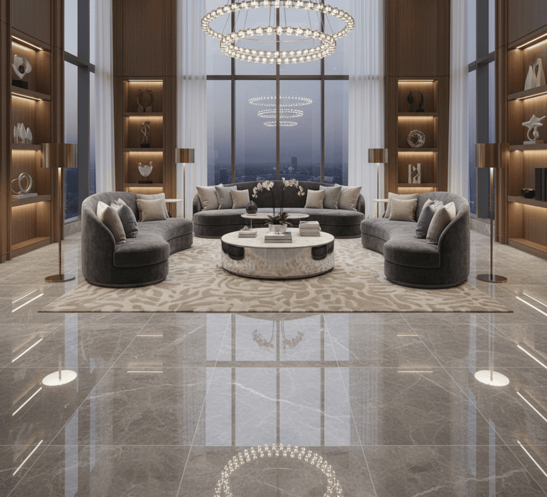 奢华与经久耐用的完美结合：大理石地板砖如何塑造现代室内设计