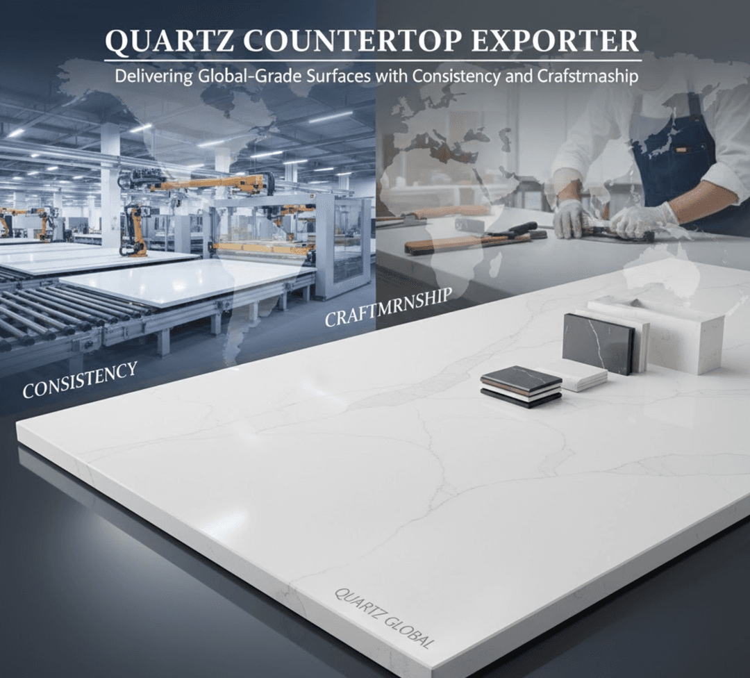Exporteur von Quarz-Arbeitsplatten: Lieferung von Oberflächen in globaler Qualität mit Konsistenz und Handwerkskunst