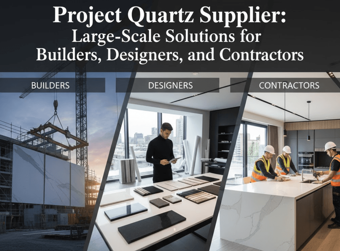 Project Quartz-Lieferant: Großflächige Lösungen für Bauherren, Designer und Bauunternehmer