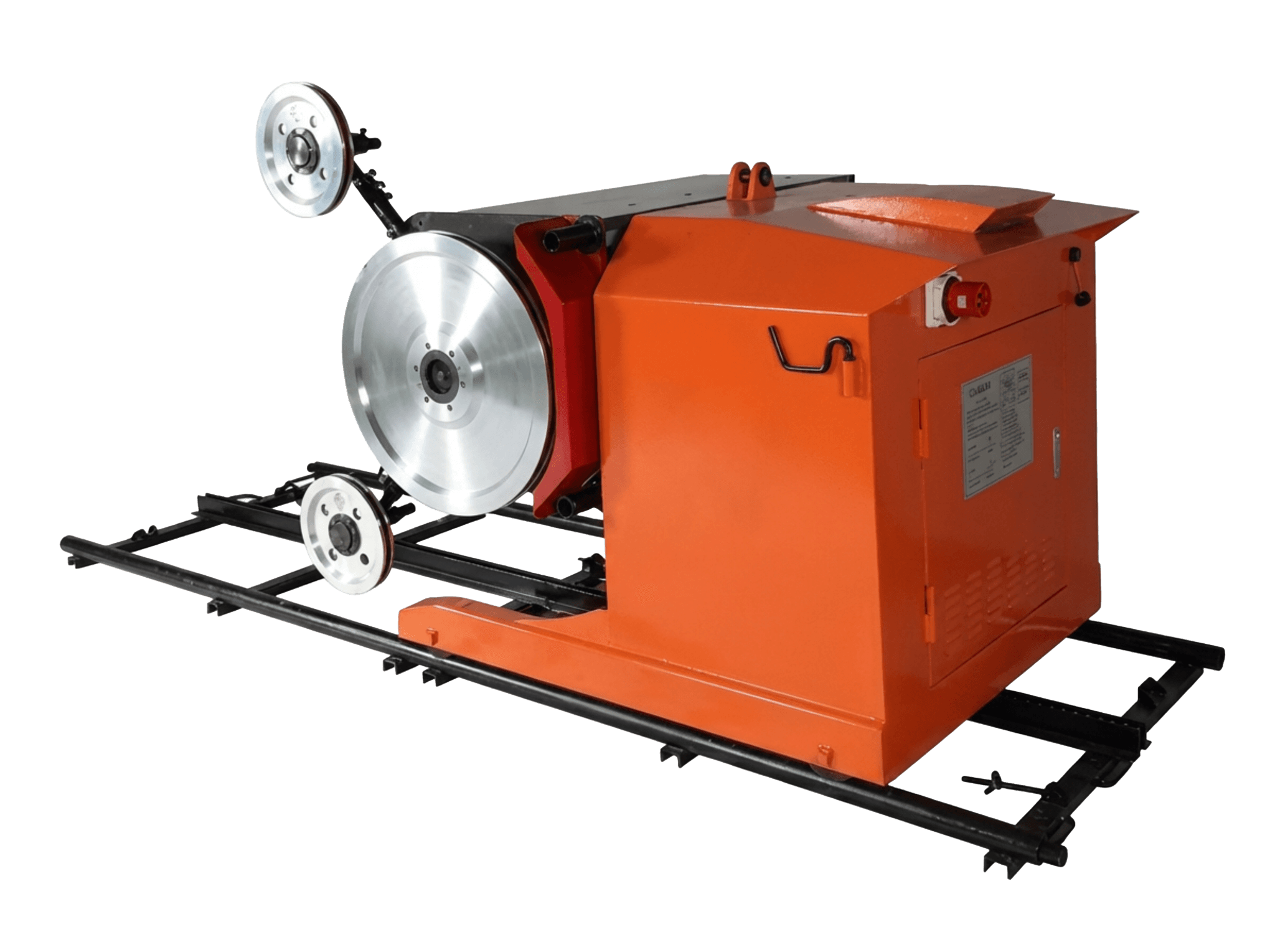 серия пил с постоянными магнитами и проволокой