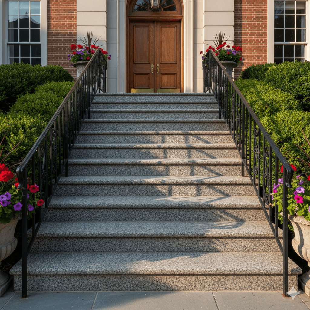 Cómo una fábrica de escalones de granito combina durabilidad y diseño