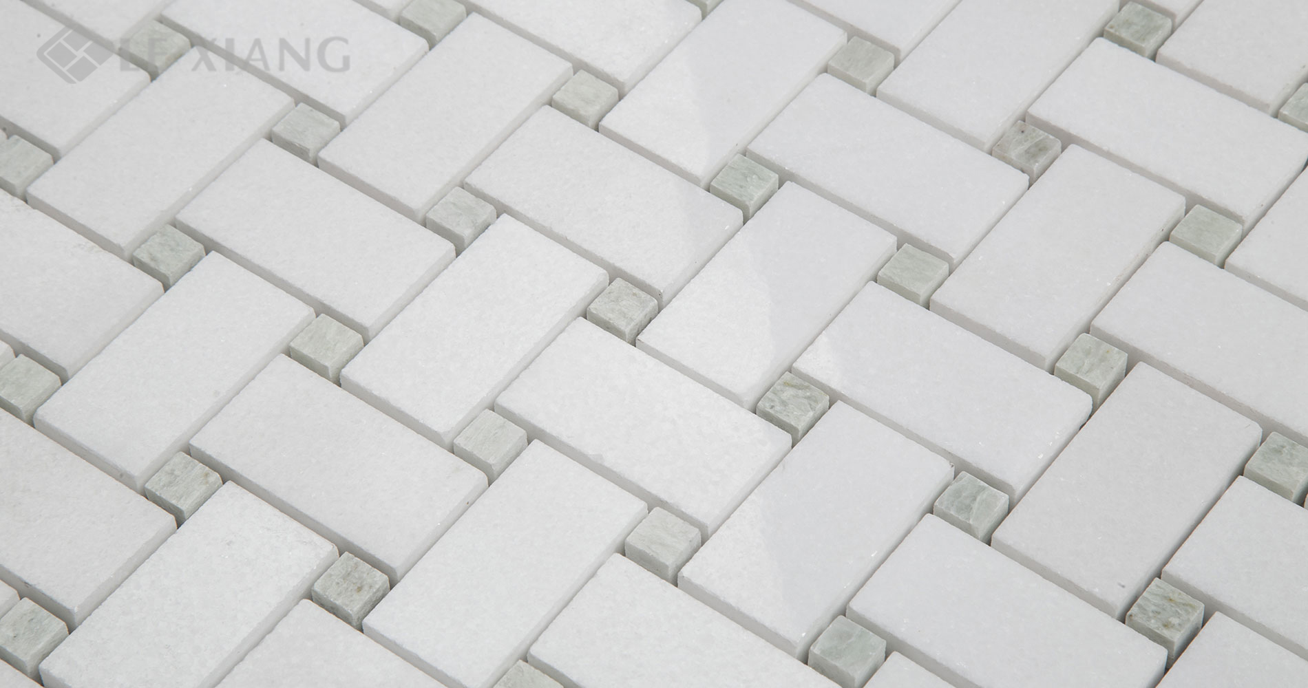 Basketweaveing-White-Thassos-Marble-Mosaic-For-Bothroom-Floors-4