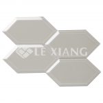 Beveled Crystal Hexagon GlassMosaic Tiles Bathroom Wall-4