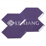Beveled Crystal Hexagon GlassMosaic Tiles Bathroom Wall-5