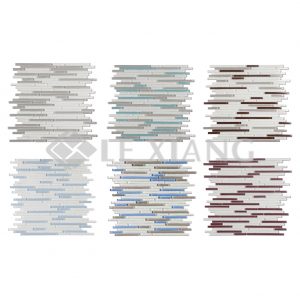 Blends Strip Crystal Kitchen Backsplash Glass Mosaic Tiles-6