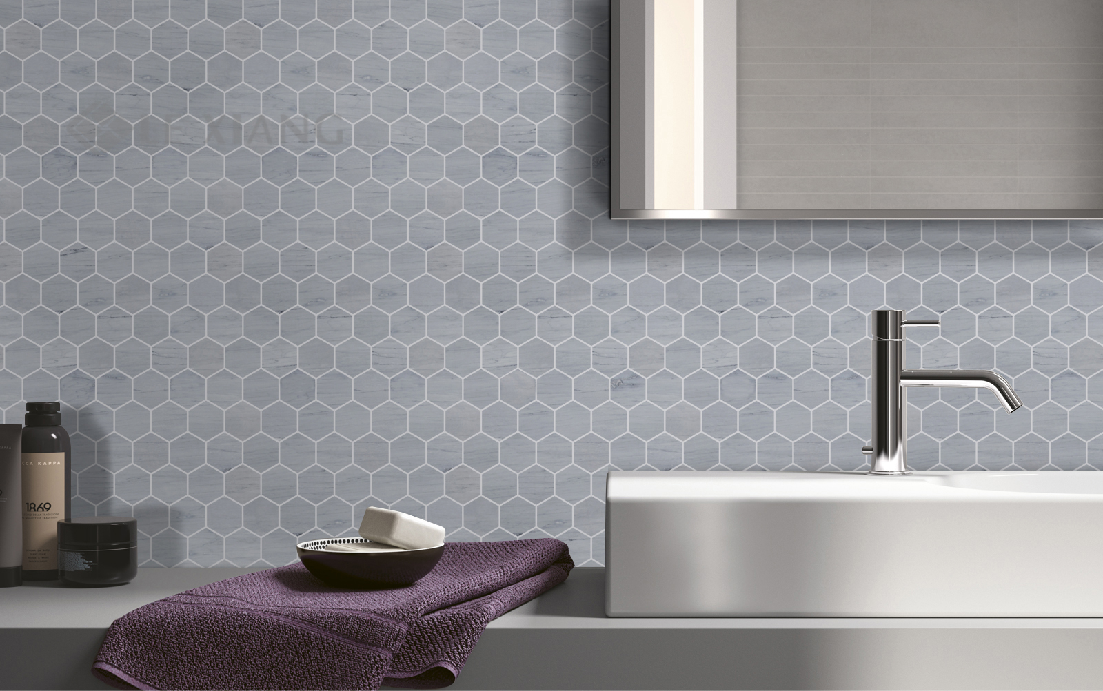 Blue-Hexagon-Stone-Mosaics-Tiles-Bathroom-Floors-3