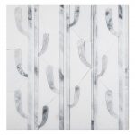 Cactus Water Jet Marble Mosaic Tile For Wall-2
