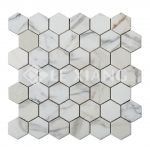 Calacatta Gold Stone Hexagon Mosaic Tiles For Kitchen Backsplash-2