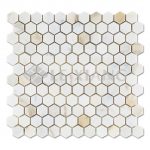 Calacatta Gold Stone Hexagon Mosaic Tiles For Kitchen Backsplash-3