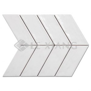 Chevron Porcelain Mosaic Tiles For Bathroom Wall-1