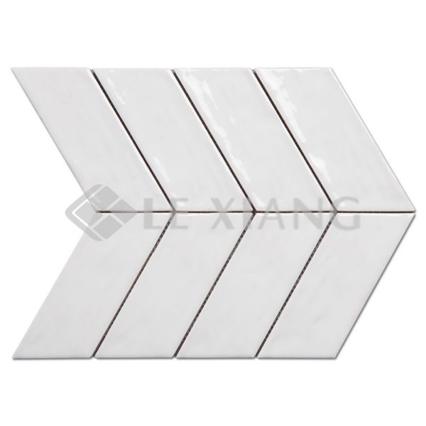 Chevron Porcelain Mosaic Tiles For Bathroom Wall-1