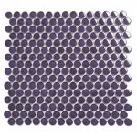 Crystal Glass Penny Round Mosaic Tile Kitchen Backsplash-2