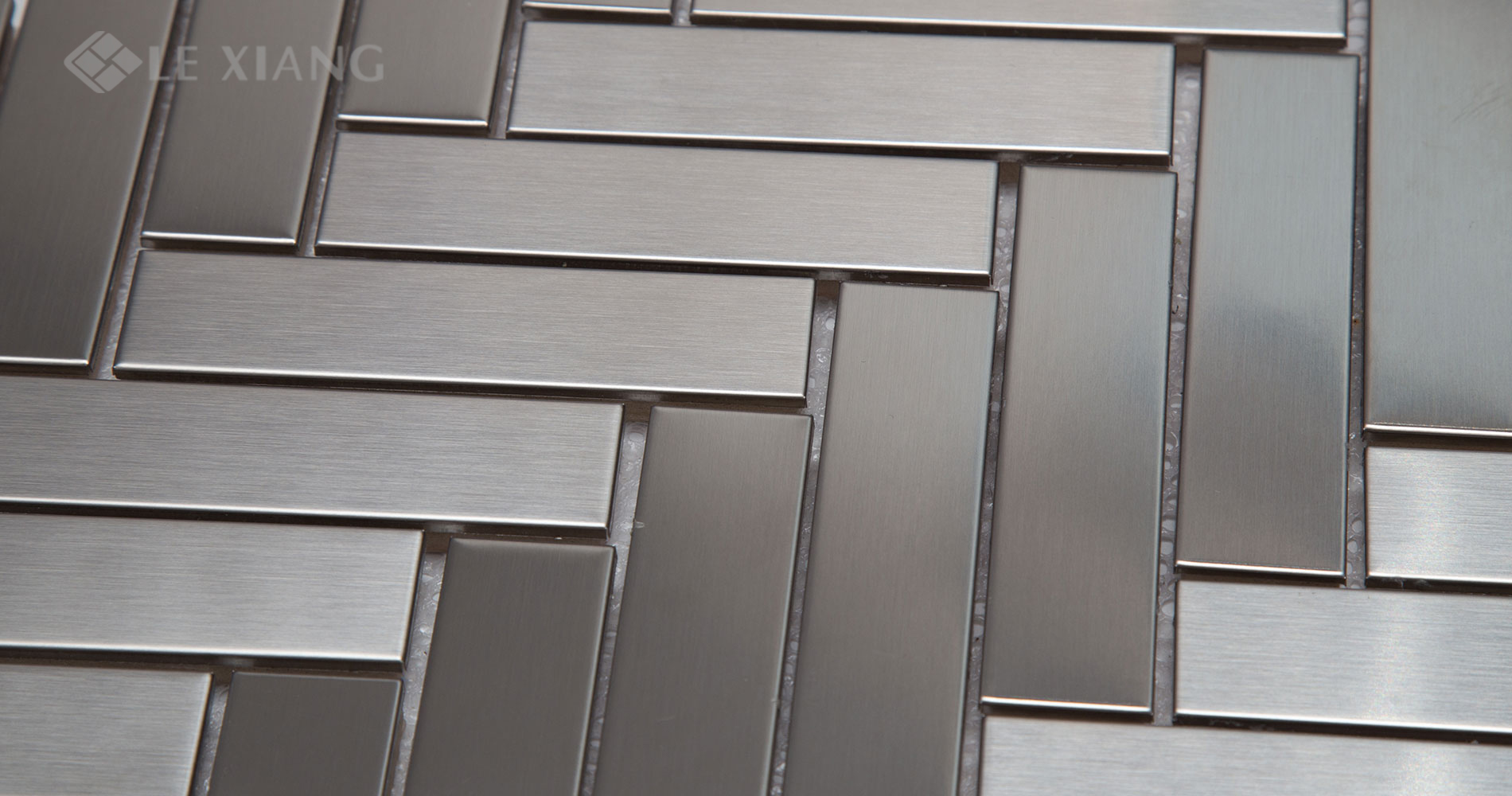 Herringbone-Stainless-Steel-Mosaic-Tiles-Kitchen-Backsplash-2