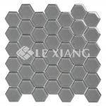 Hexagon Crystal Glass Mosaic Tiles For Bathroom Wall-1
