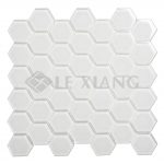 Hexagon Crystal Glass Mosaic Tiles For Bathroom Wall-2