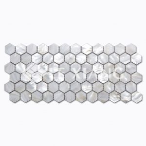 Hexagon Pearl Shell Mosaic Tile For Bathroom Wall-1