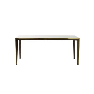 Large Marble Dining Table In Wood Legs-1