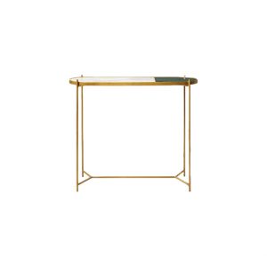 Marble Console Table White With Green-1