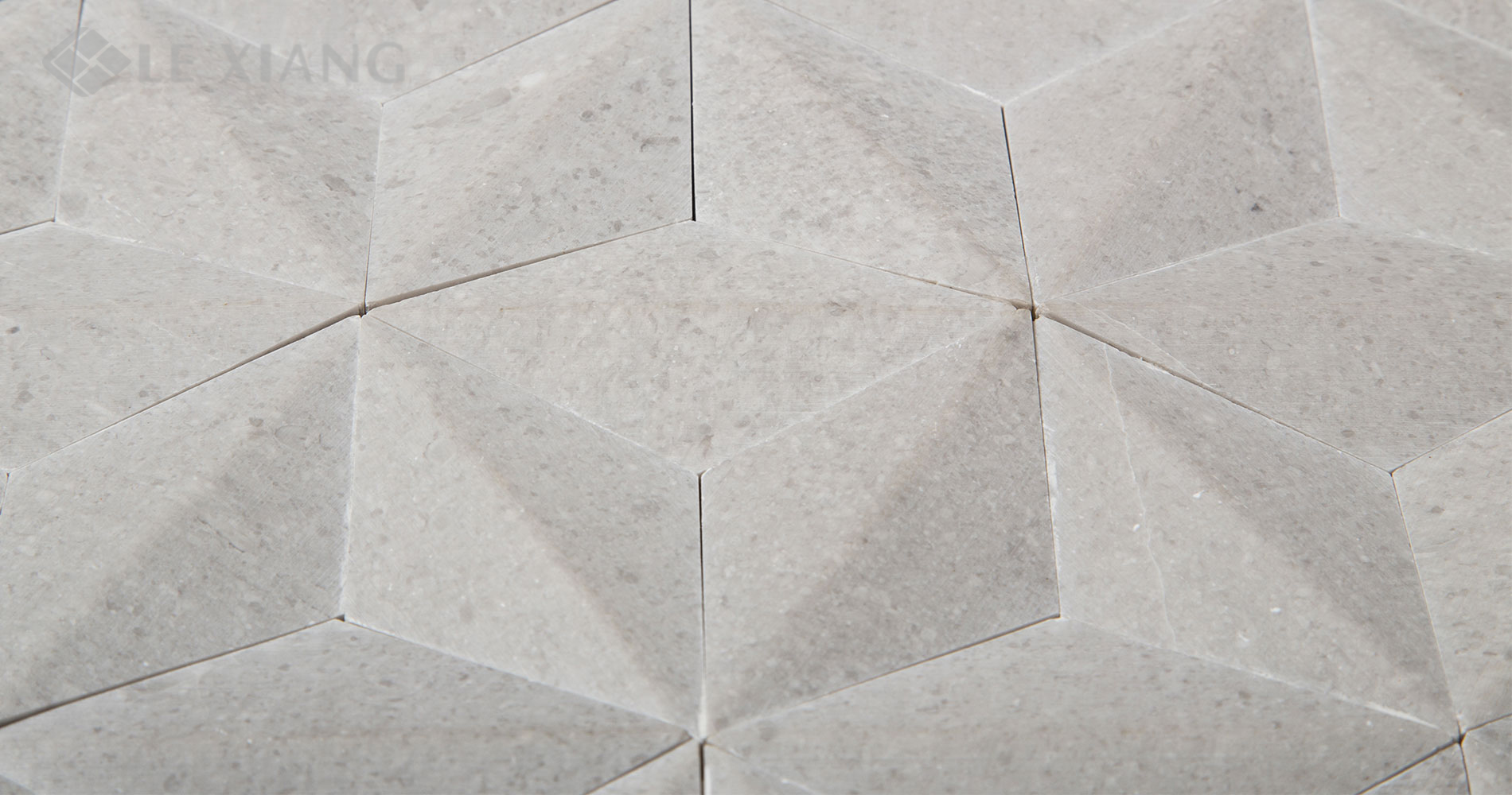 Marble Rhombus Mosaic Tile Kitchen Backsplash LX-M-104