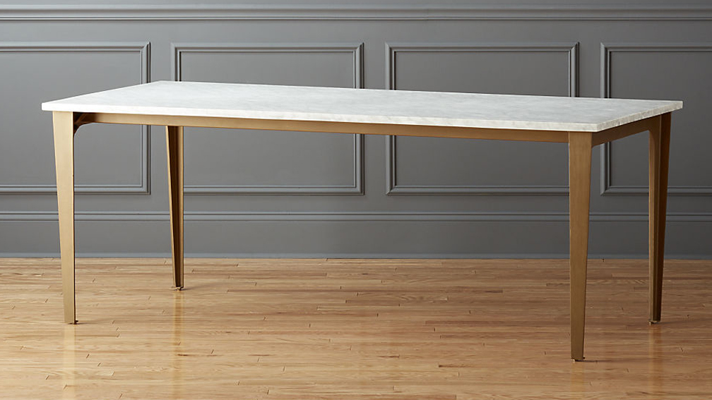 Marble Top Rectangle Dining Table Large 3