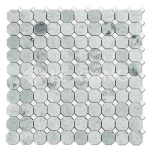 Ming Green Marble Octagon Mosaic Tile For Bathroom Floors-1