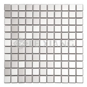 Square Stainless Steel Mosaic Tile Kitchen Backsplash-1