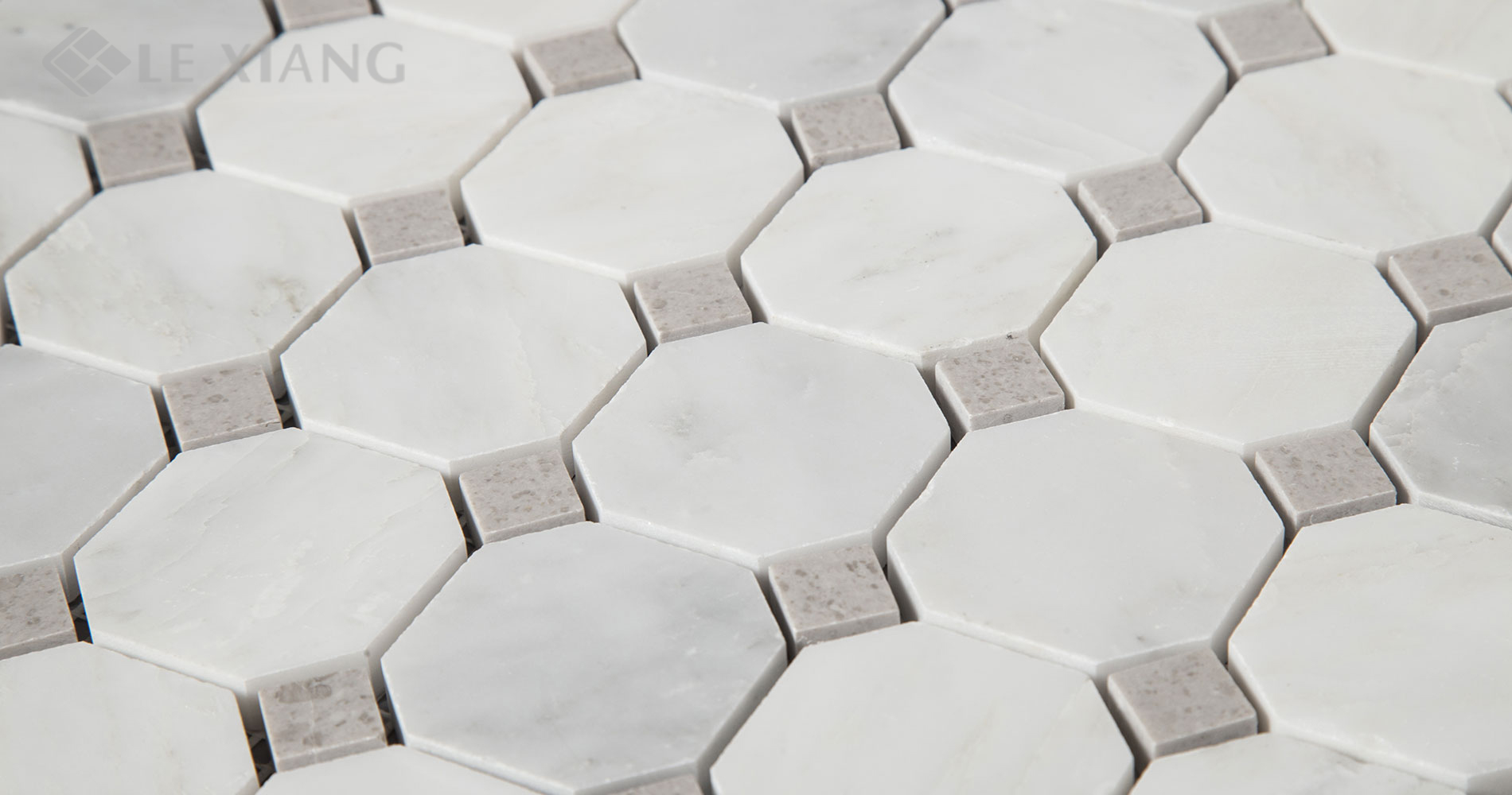 Statuary-White-Marble-Octagon-Mosaic-Tile-For-Bothroom-Floors-6