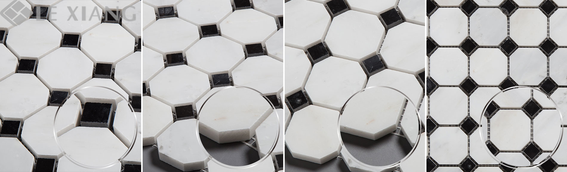 Statuary-White-Marble-Octagon-Mosaic-Tile-For-Bothroom-Floors-7
