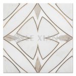 Water Jet Cut Marble Passiflora Mosaic Tile Kitchen Backsplash-2