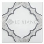 Water Jet Cut My Fair Lady Marble Mosaic Tile-4