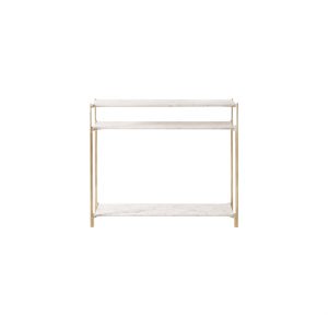 White Marble Console Table Gold Legs-1