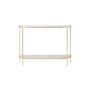 White Marble Tops Console Table-4