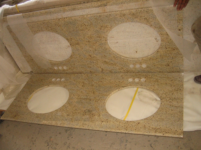 Kashmir Gold Granite Countertop Interior Flooring