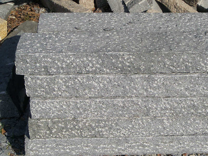 Black Bush-hammered Granite G654 Kerb Stones-7