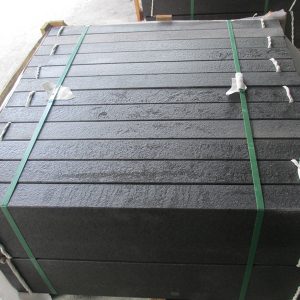 Black G684 Bush-hammered Granite Exterior Kerb Stones-6