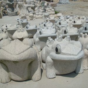 Frog Granite Animal Stone Sculpture For Sale