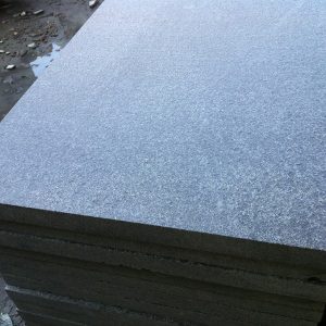G684 Black Granite Customized Honed Finish Flooring Slab-2