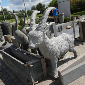 Goat Granite Animal Sculpture Stone Carving For Sale